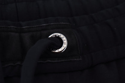 Dolce & Gabbana Black Mens Sport Wool Sweatpants Pants