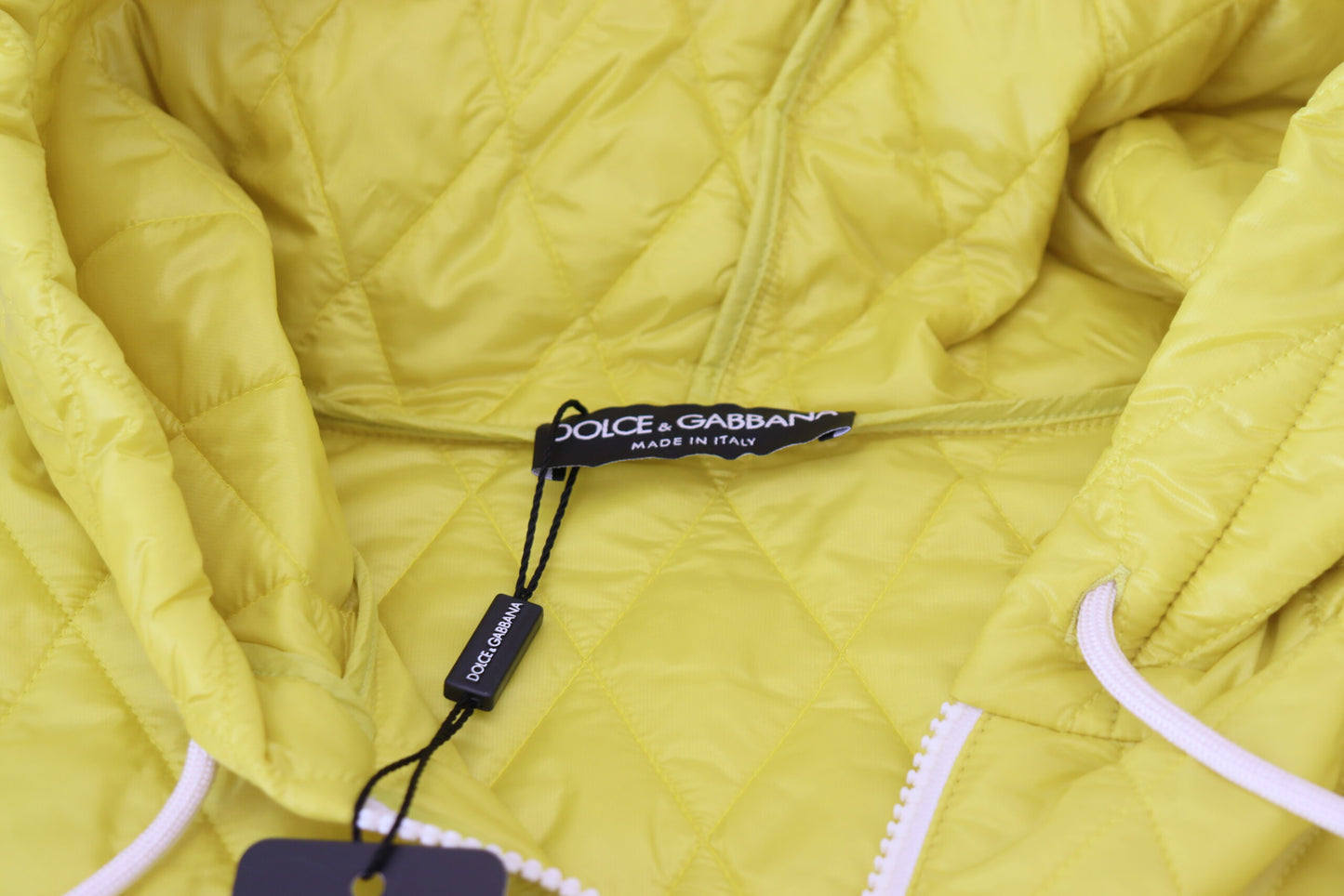 Dolce & Gabbana Women's Elegant Yellow Hooded Jacket