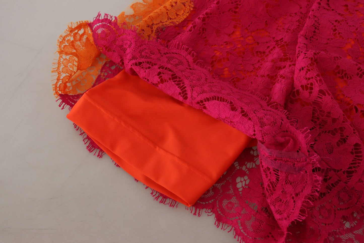 Elegant Lace High-Waist Shorts in Dual-Tones by Dolce & Gabbana