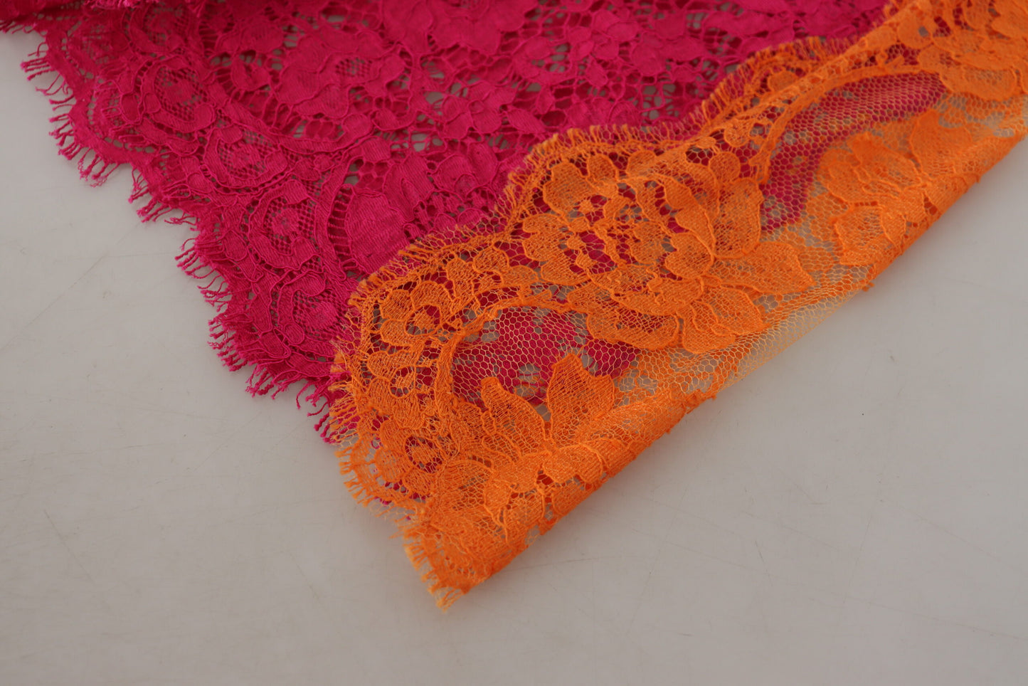Elegant Lace High-Waist Shorts in Dual-Tones by Dolce & Gabbana