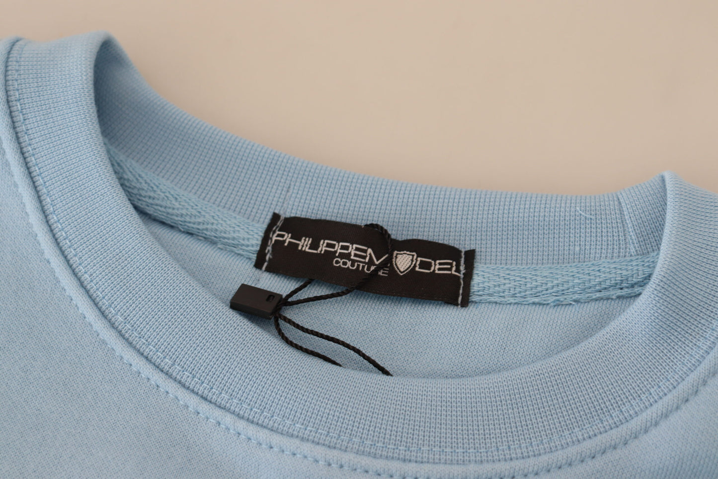 Philippe Model Women's Light Blue Logo Printed Long Sleeves Sweater