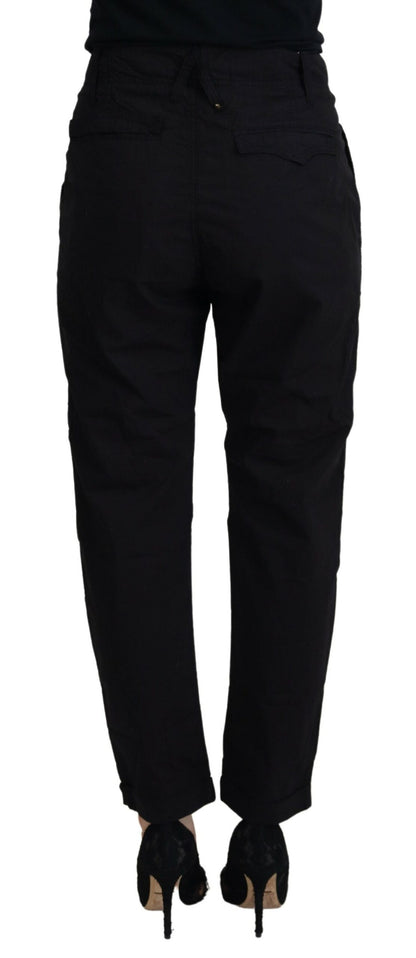 Cycle Black Cotton Baggy High Waist Women Pants