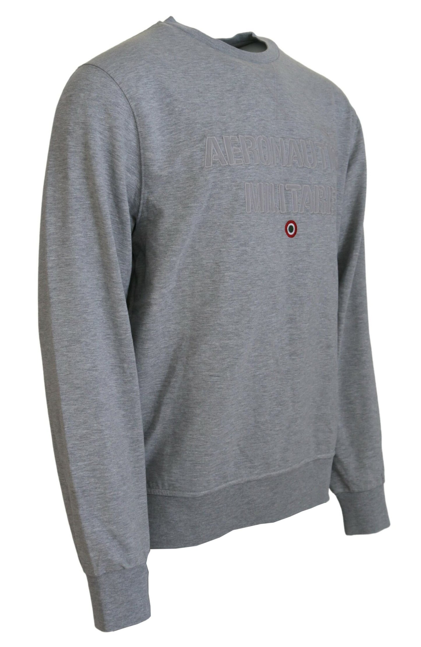 Aeronautica Militare Men's Gray Men Pullover Sweatshirt Sweater