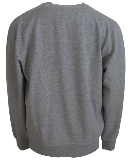 Aeronautica Militare Men's Gray Men Pullover Sweatshirt Sweater