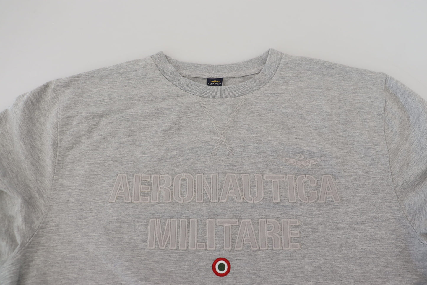 Aeronautica Militare Men's Gray Men Pullover Sweatshirt Sweater