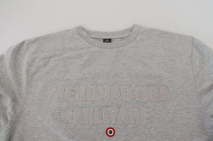 Aeronautica Militare Men's Gray Men Pullover Sweatshirt Sweater