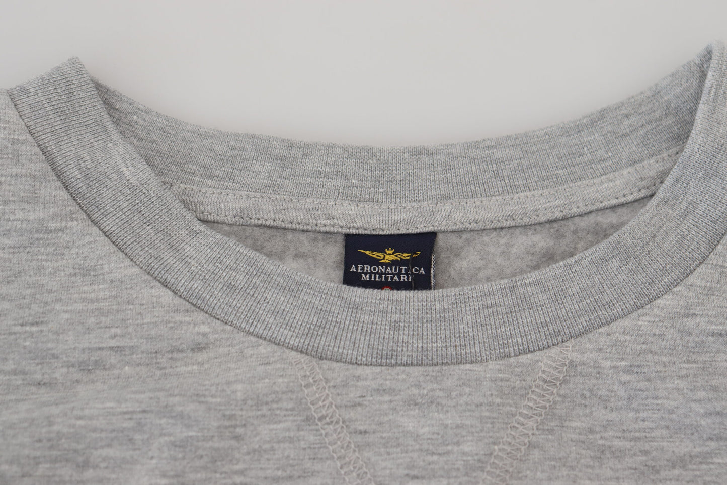 Aeronautica Militare Men's Gray Men Pullover Sweatshirt Sweater