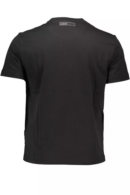 T-Shirt by Plein Sport for men in cotton black & print features a plush silhouette, showcasing a sophisticated and for a truly plush finish.