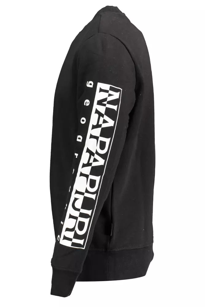 Sweatshirt by Napapijri for men in black & print features an enviable silhouette, showcasing a premium and refined for a truly enviable finish.