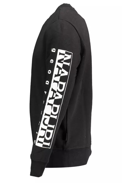 Sweatshirt by Napapijri for men in black & print features an enviable silhouette, showcasing a premium and refined for a truly enviable finish.