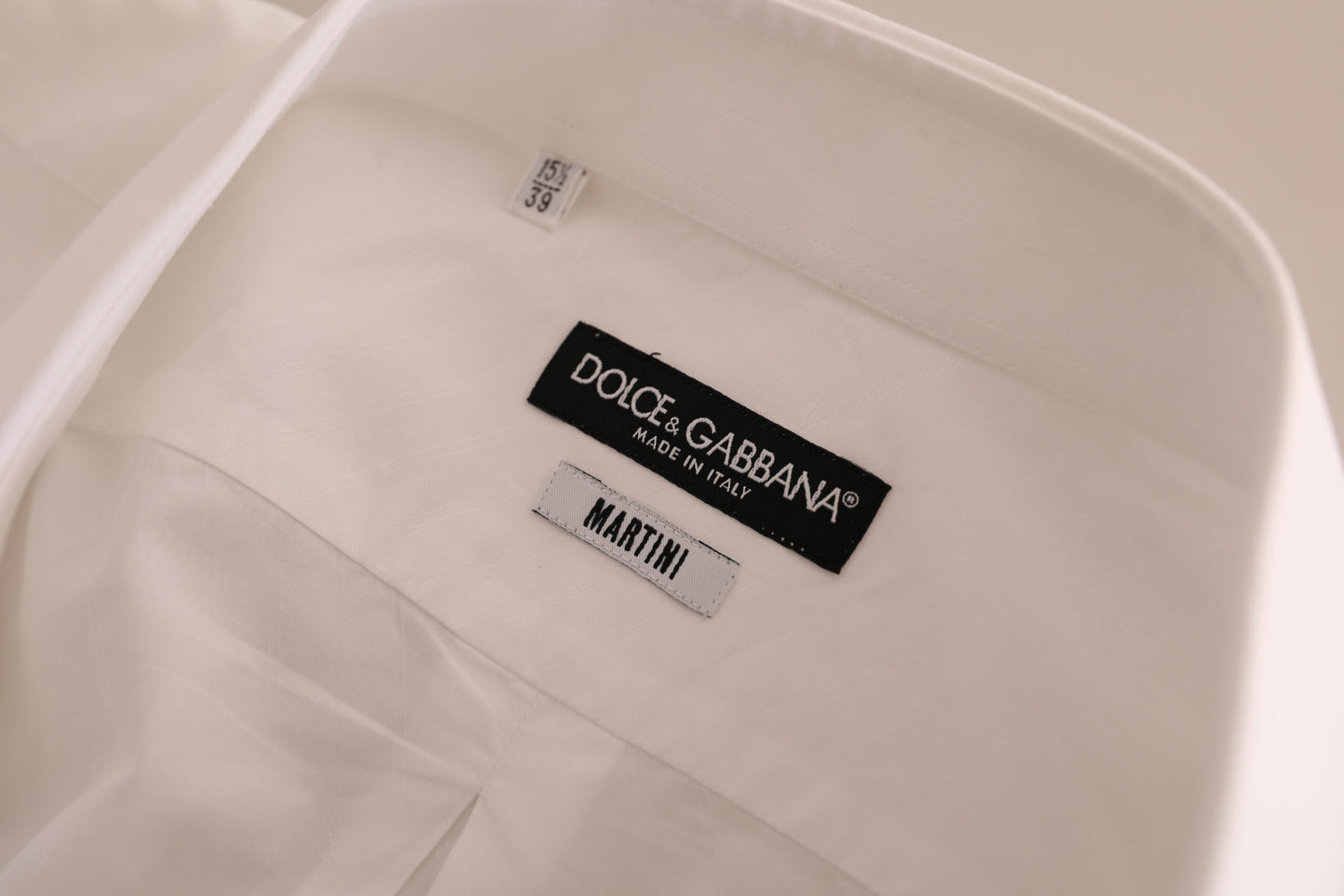 Dolce & Gabbana Men's White MARTINI Cotton Dress Formal Shirt