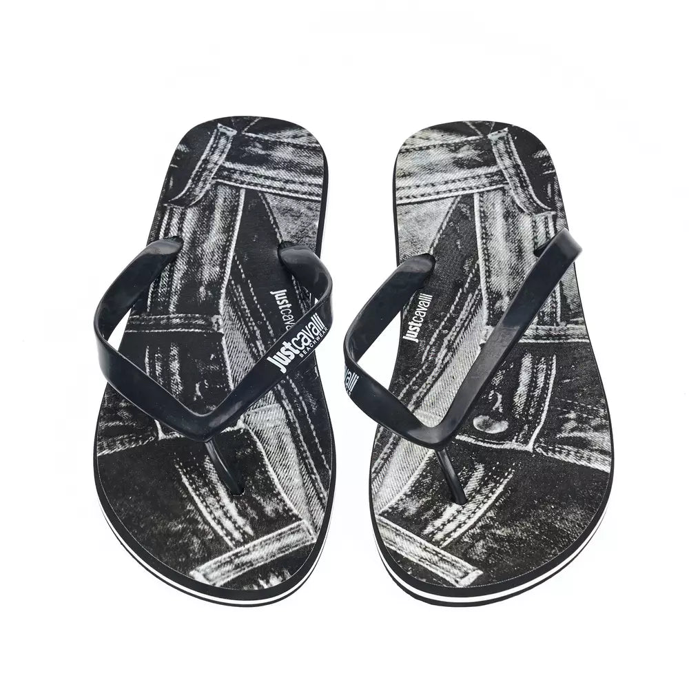 Just Cavalli Men's Black EVA Flip Flop Sandal