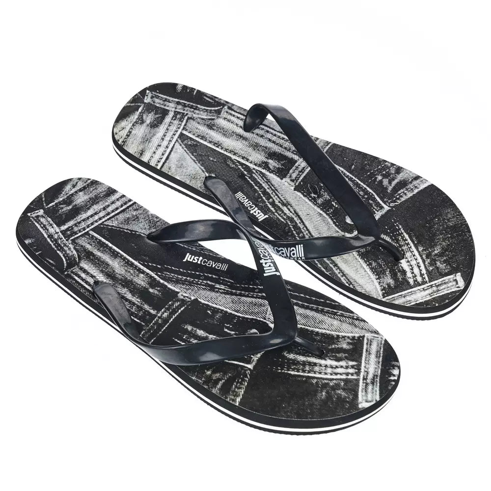 Just Cavalli Men's Black EVA Flip Flop Sandal
