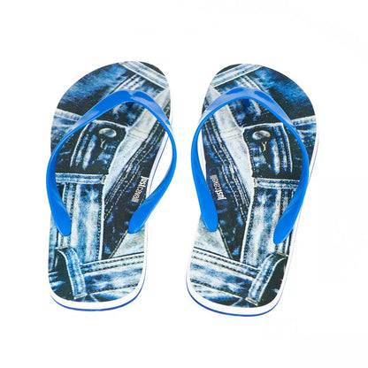 Just Cavalli Men's Light Blue EVA Flip Flop Sandal