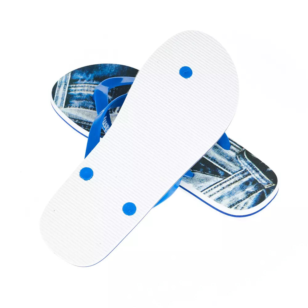 Just Cavalli Men's Light Blue EVA Flip Flop Sandal