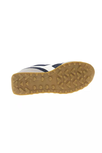 Sneakers by Pantofola D'Oro for men in leather & rubber blue & print features a sumptuous design, perfectly showcasing the sumptuous casual style of this Men's Casual Leather & Rubber Sneakers.