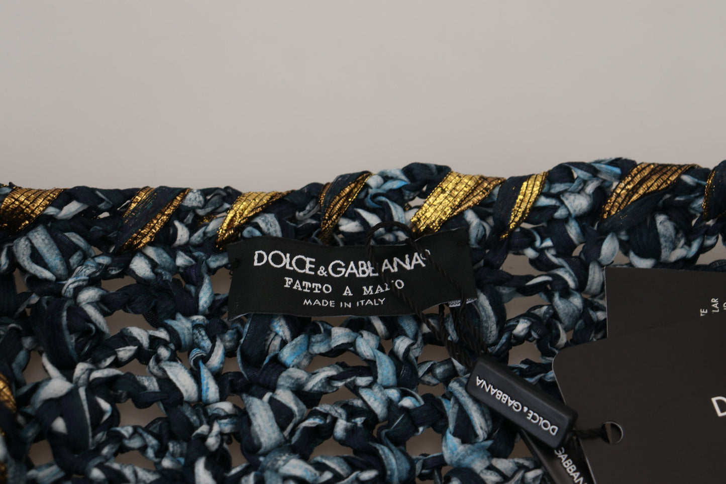 Dolce & Gabbana Men's Blue Button Cardigan Fatto A Mano Sweater