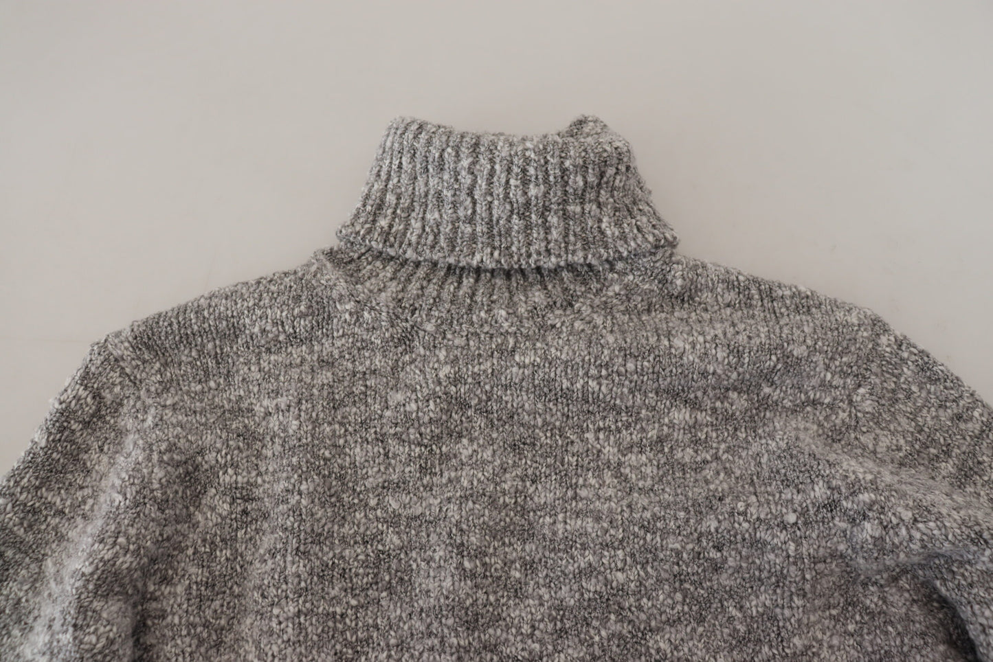 Dolce & Gabbana Men's Grey Wool Knit Turtleneck Pullover Sweater