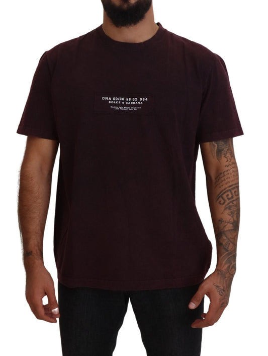 Dolce & Gabbana Men's Bordeaux Crewneck Short Sleeve  T-shirt