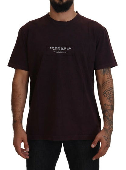 Dolce & Gabbana Men's Bordeaux Crewneck Short Sleeve  T-shirt
