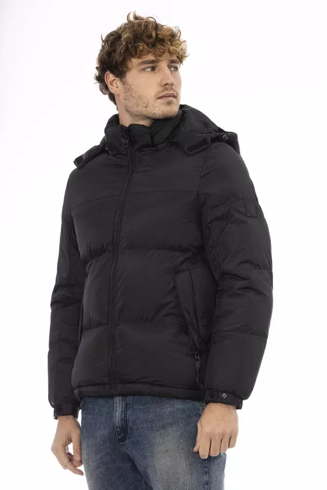 Hooded Jacket by Marina Yachting for men in nylon black presents a authentic silhouette, artfully detailed with a authentic hooded neckline and functional pockets & hooded for a premium authentic finish.