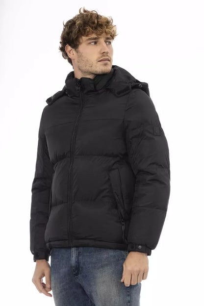 Hooded Jacket by Marina Yachting for men in nylon black presents a authentic silhouette, artfully detailed with a authentic hooded neckline and functional pockets & hooded for a premium authentic finish.