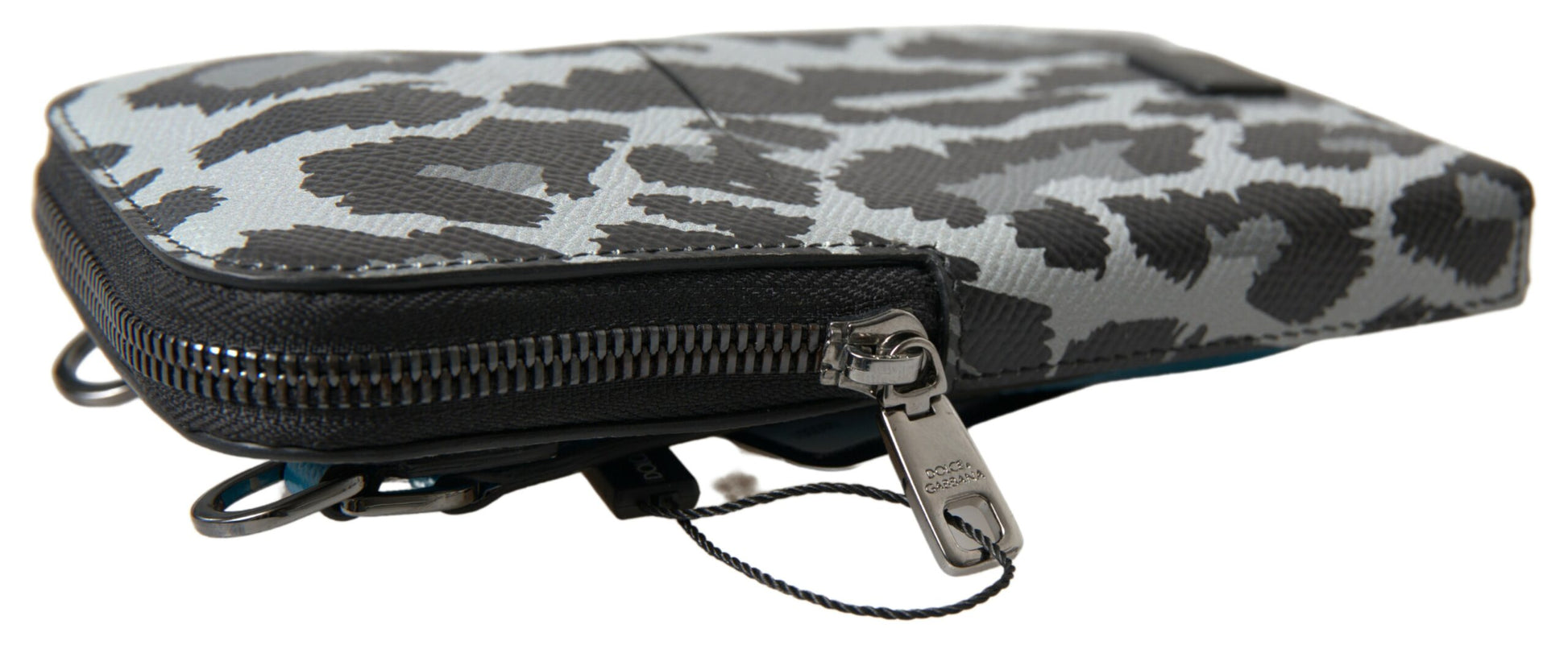 Crossbody Sling Phone Holder Backpack by Dolce & Gabbana for men in leather blue & gray features a architectural Leather Crossbody Sling Phone Holder Backpack design with a secure zipper, ample , and versatile crossbody-strap for a architectural finish.
