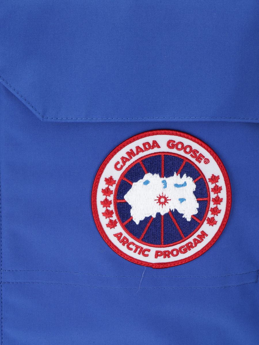 Canada Goose Arctic Program logo on a blue background