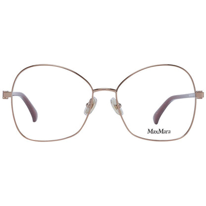 Eyeglasses Frames by Max Mara for women in bronze features an refined silhouette, showcasing the refined bronze coloured frame and sophisticated full-frame frame design.
