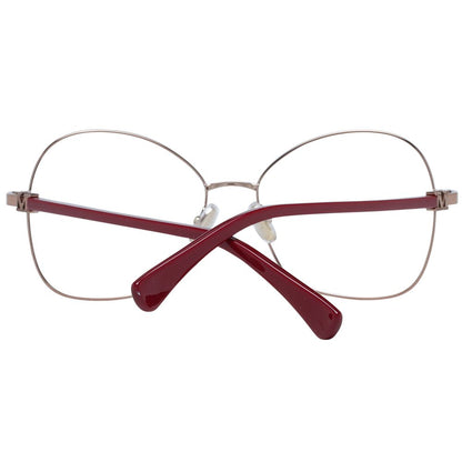 Eyeglasses Frames by Max Mara for women in bronze features an refined silhouette, showcasing a sophisticated bronze coloured frame and refined full-frame frame design for a refined look.