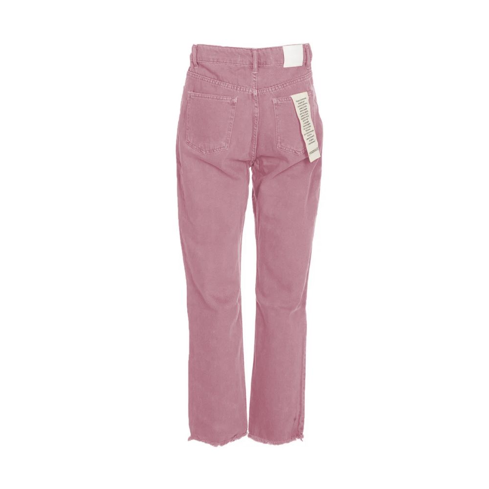 Jeans by Hinnominate for women in leather & cotton pink & white presents a refined pantology silhouette, artfully defined by a refined pantology , long, and a sophisticated .