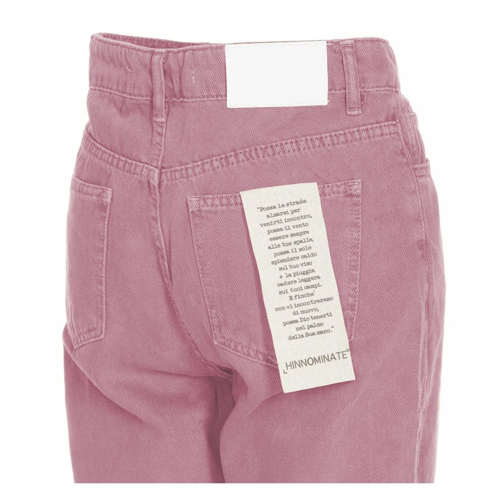 Jeans by Hinnominate for women in pink & white features a refined silhouette with a refined , defined by a and a refined long for a refined finish.