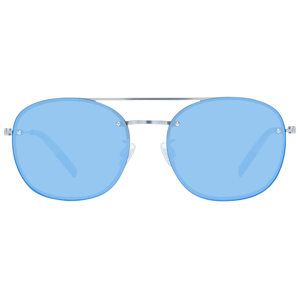 This Sunglasses by Tommy Hilfiger for unisex in metal blue presents a sumptuous silhouette, showcasing a sumptuous full-rim round frame design in blue coloured frame and high-performance non-polarized category-3-dark-tint lens.
