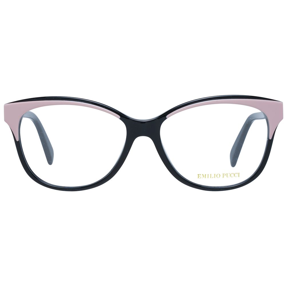 Eyeglasses Frames by Emilio Pucci for women in plastic and multicolor showcases an refined full-frame frame design featuring a sophisticated multicolor coloured frame for an refined and refined aesthetic.