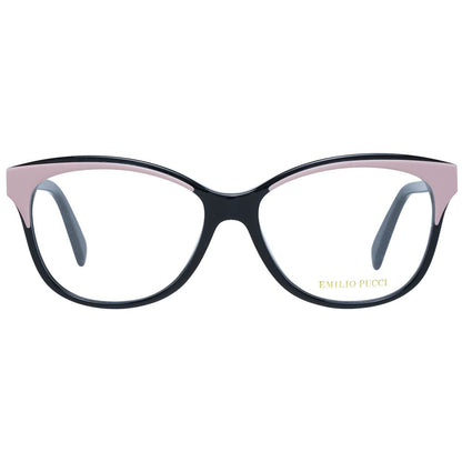 Eyeglasses Frames by Emilio Pucci for women in plastic and multicolor showcases an refined full-frame frame design featuring a sophisticated multicolor coloured frame for an refined and refined aesthetic.