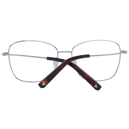 Eyeglasses Frames by Bally for women in burgundy showcases a reflective silhouette, artfully incorporating a sophisticated with a distinct full-frame frame design.