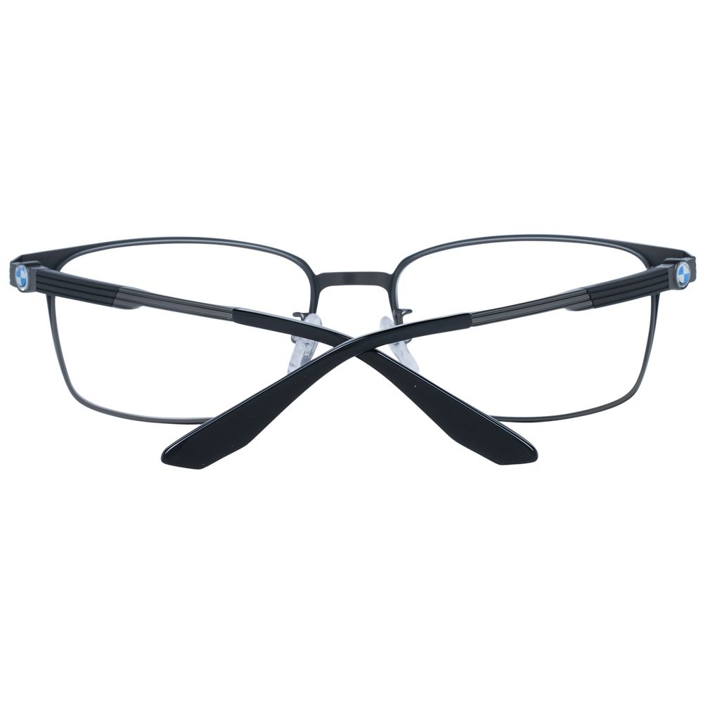 Eyeglasses Frames by BMW for men in titanium gray features an refined silhouette, showcasing a sophisticated gray coloured frame and refined full-frame frame design for a refined look.