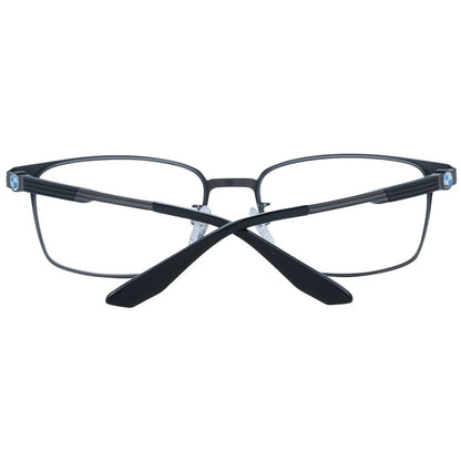 Eyeglasses Frames by BMW for men in titanium gray features an refined silhouette, showcasing a sophisticated gray coloured frame and refined full-frame frame design for a refined look.