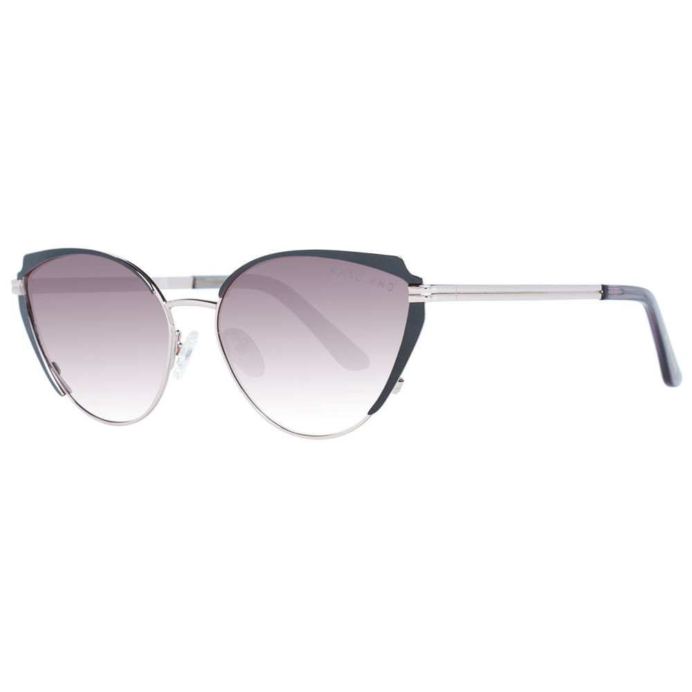 Sunglasses by Marciano by Guess for women in metal multicolor showcases a ethereal silhouette, featuring multicolor coloured frame full-rim cat-eye frame design with gradient category-3-dark-tint lens for a ethereal finish.