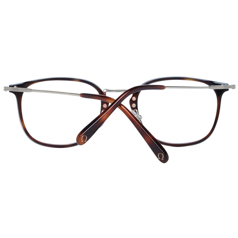 Eyeglasses Frames by Omega for men in metal and black showcases a refined silhouette, detailed with a black coloured frame finish and a sophisticated full-frame frame design.