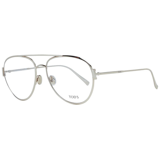 Eyeglasses Frames by Tod's for women in metal gold features a refined silhouette, showcasing a refined gold coloured frame and full-frame frame design for a sophisticated, premium look.