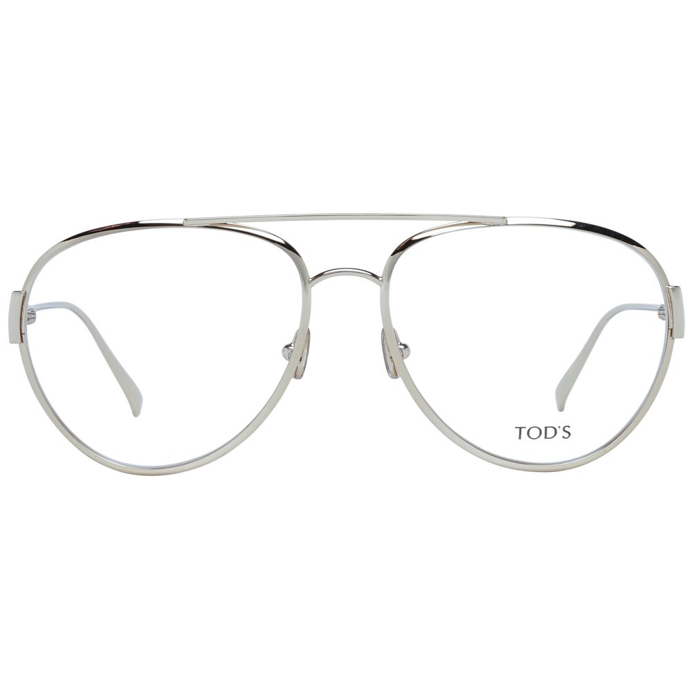 Eyeglasses Frames by Tod's for women in metal gold features an refined silhouette, showcasing the refined gold coloured frame and sophisticated full-frame frame design.