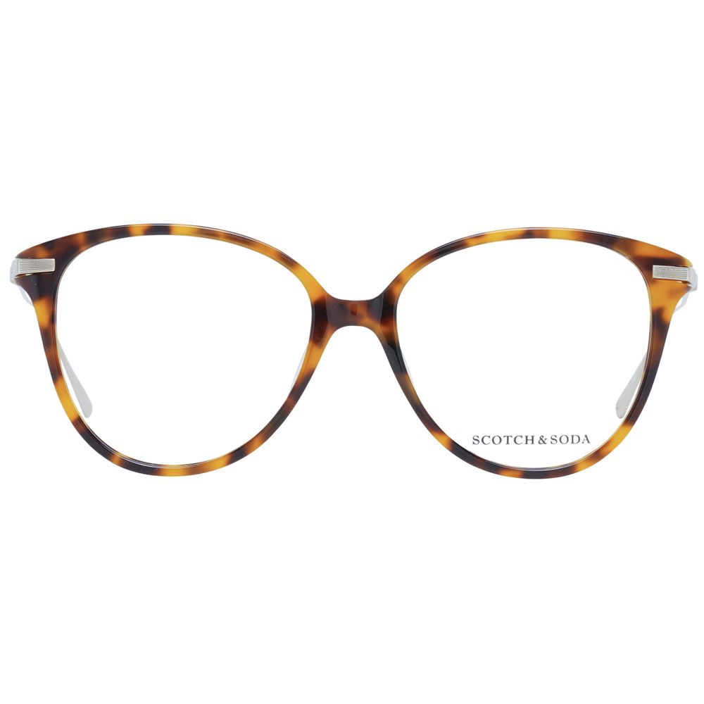 Eyeglasses Frames by Scotch & Soda for women in cotton polyester brown features an refined silhouette, showcasing the refined brown coloured frame and sophisticated full-frame frame design.