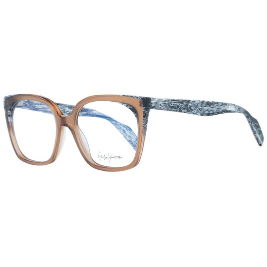 Eyeglasses Frames by Yohji Yamamoto for women in and brown showcases a refined silhouette, detailed with a brown coloured frame finish and a sophisticated full-frame frame design.