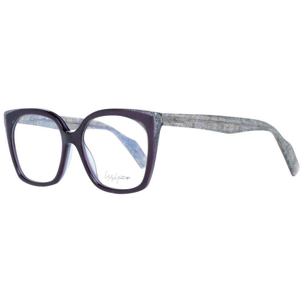 Eyeglasses Frames by Yohji Yamamoto for women in purple features an refined silhouette, showcasing the refined purple coloured frame and sophisticated full-frame frame design.