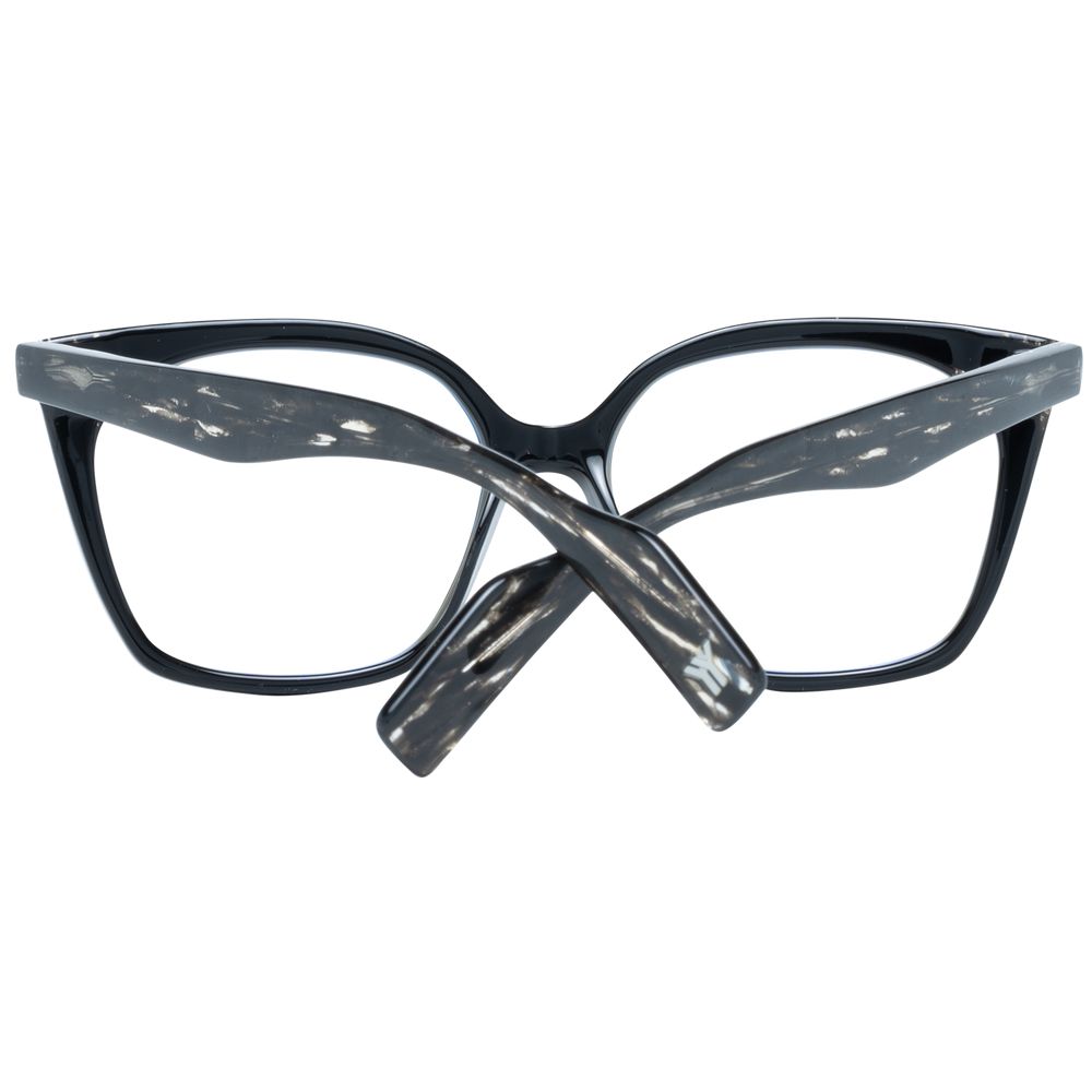 Eyeglasses Frames by Yohji Yamamoto for women in and black showcases a refined silhouette, detailed with a black coloured frame finish and a sophisticated full-frame frame design.