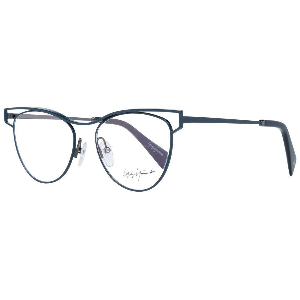 Eyeglasses Frames by Yohji Yamamoto for women in green features a refined silhouette, showcasing a refined green coloured frame and full-frame frame design for a sophisticated, premium look.