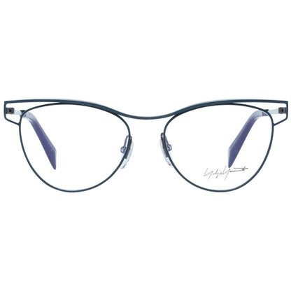 Eyeglasses Frames by Yohji Yamamoto for women in green showcases a refined full-frame frame design with a refined green coloured frame finish for a refined and sophisticated look.