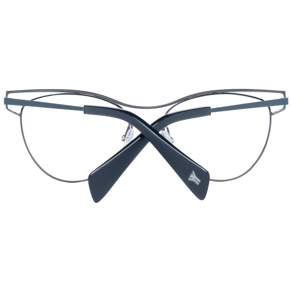 Eyeglasses Frames by Yohji Yamamoto for women in green features a refined silhouette, showcasing a refined green coloured frame and full-frame frame design for a sophisticated, premium look.