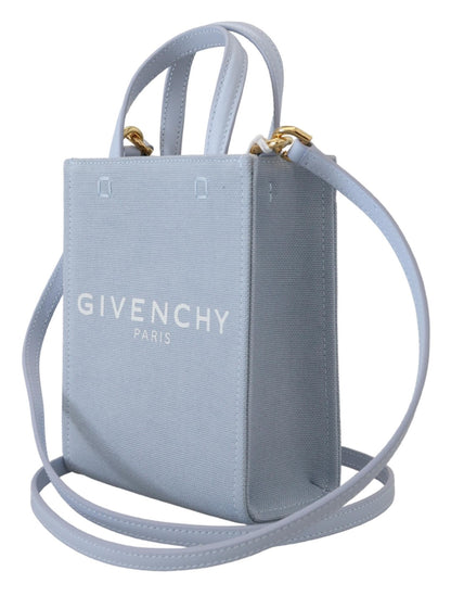 Mini Shoulder Bag by Givenchy for men in coated canvas blue & white features a effortless chic silhouette with a secure , ample , and versatile shoulder-strap, handle & adjustable-strap for a effortless chic finish.